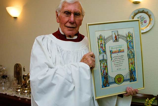 Peter Fox with his 50 year presentation