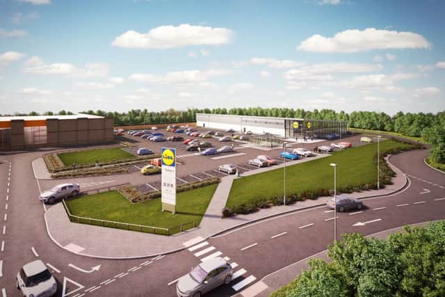 Artwork of how the Lidl store would look.
