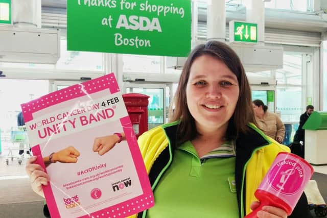 Helen Wilkinson, checkout operator at Asda, in Boston.
