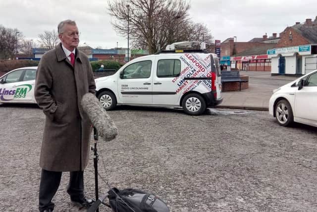 MP Hillary Benn visited Boston today (Thursday).
