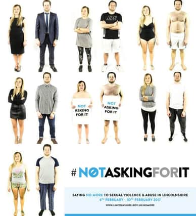 One of the new photos in the #NOMORE campaign.