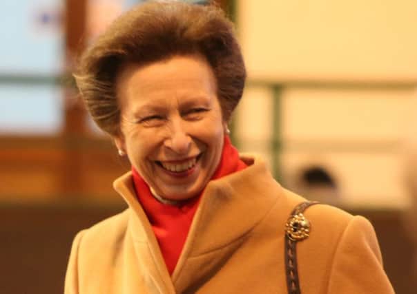 Princess Anne was all smiles during her visit to Louth.