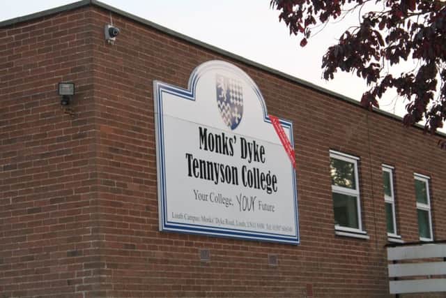 Monks' Dyke Tennyson College in Louth.