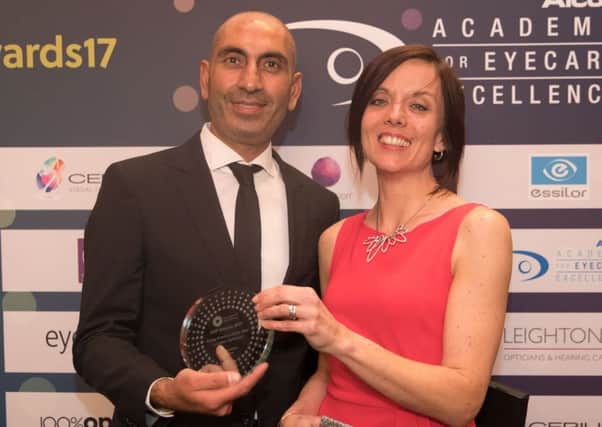 Tushar Majithia and Claire Wood celebrate winning AOP Young Practice of the Year. Photo: Bircan Tulga Photography
