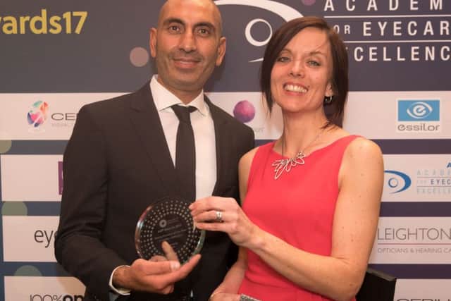 Tushar Majithia and Claire Wood celebrate winning AOP Young Practice of the Year. Photo: Bircan Tulga Photography