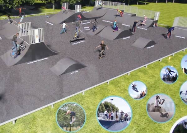 The agreed design for the skate park on Boston Road Recreation Ground.