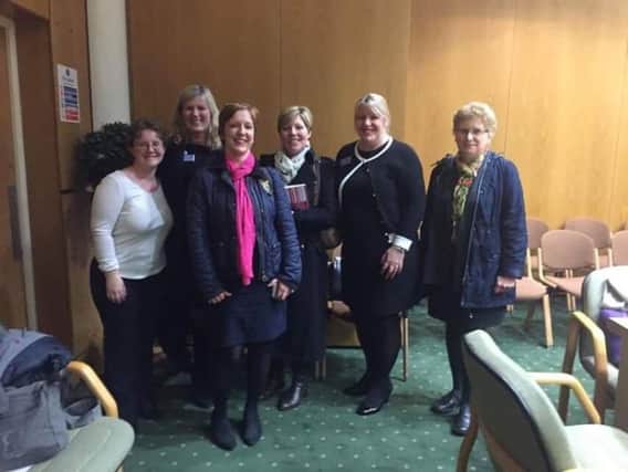 The Billinghay campaigners who attended last Tuesday's planning committee meeting. From left - Kylie Cozens, Sharon Rossides, Claire Markham, Kelly Greig, Kathryn Locke (parish councillor) and Carol Willingham (Parish Clerk) . EMN-171002-170135001