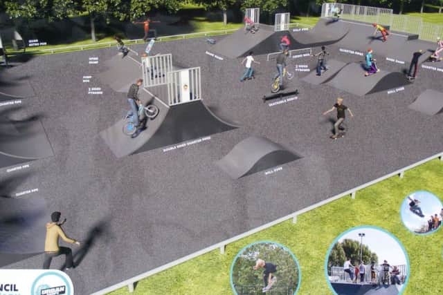 The agreed design for the skate park on Boston Road Recreation Ground. EMN-170802-122303001