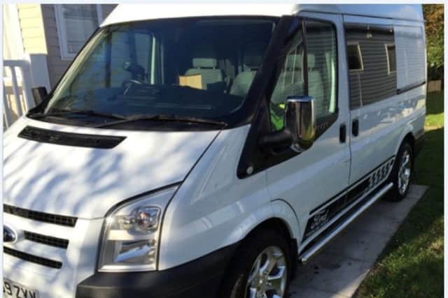 The stolen van.