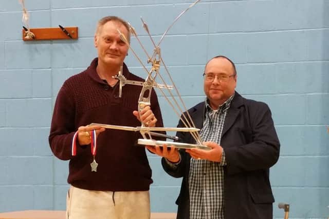 Stuart Rodgers receives his substantial prize in Gloucester EMN-170902-122326002