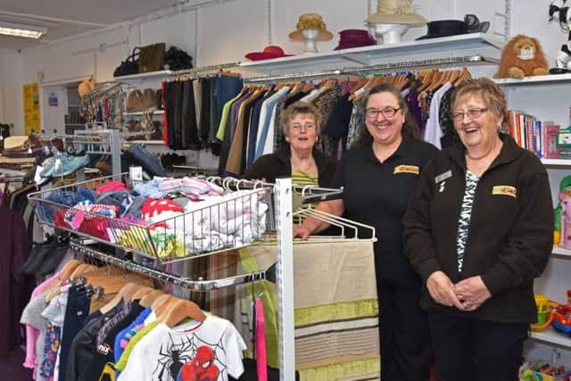Pictured L to R Beth Youngman, Kay Chambers Shop co-ordinator for Lincs and Notts Air Ambulance and Vicky James. EMN-170221-091947001