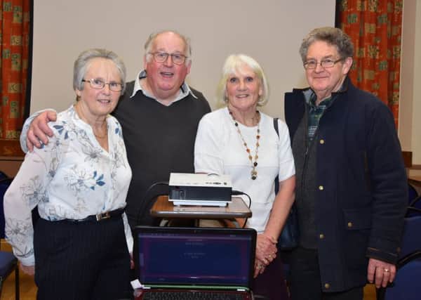 Bob and Ann Buffham, left, with Sue and Russ Millson who assisted at the talk. EMN-171002-072252001