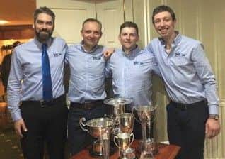 Velo One's Antony Gough, Neil Palmer, Dan Carr, Joshua Wallis at the LRRA Awards Dinner.