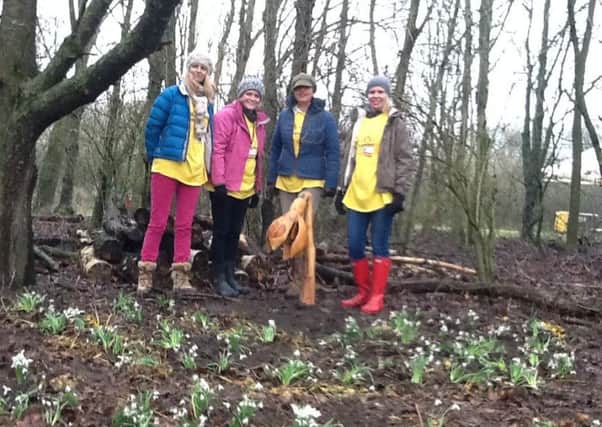 Rosie Bristow (third from left), who organised the Snowdrop Walk at Whisby Nature Park, near Sleaford.