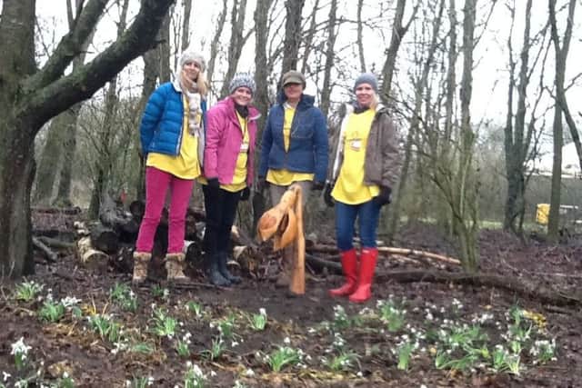 Rosie Bristow (third from left), who organised the Snowdrop Walk at Whisby Nature Park, near Sleaford.