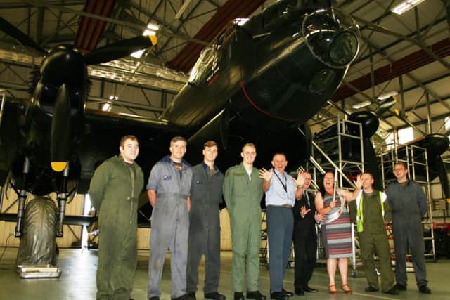 Jane Lord who secured support from the Battle of Britain Memorial Flight for the nationwide Infection Prevention Society Hand Hygiene Torch Relay.