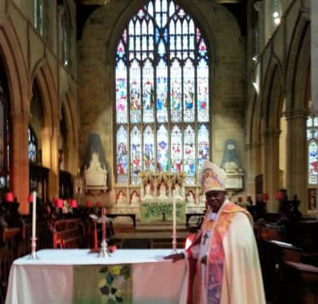 The Archbishop of York at St James' Church, Louth.