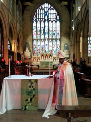The Archbishop of York at St James' Church, Louth.