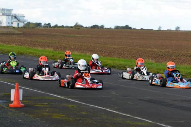 Young racers line up on the grid for a bambino's class race EMN-170213-104446002