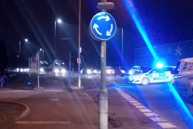 Police have closed off the A52 Sleaford Road in Boston this evening.