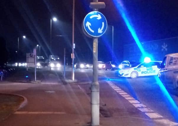 Police have closed off the A52 Sleaford Road in Boston this evening.