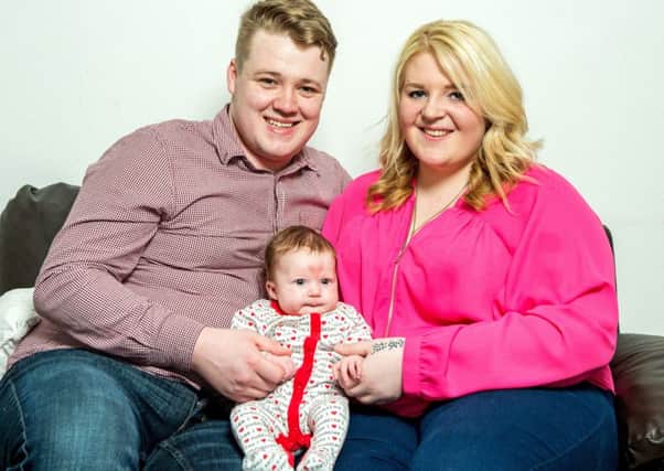Laim, Jade and baby Poppy-Rae
Baby love heart birth mark
Skegness Lincolnshire