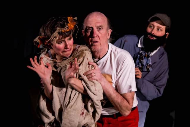 Poor Tom, King Lear and Kent from The King Lear. EMN-170221-114621001