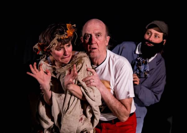 Poor Tom, King Lear and Kent from The King Lear. EMN-170221-114621001