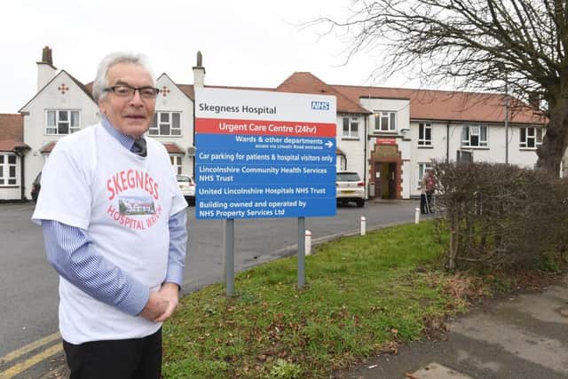 Geoff Poulter outside Skegness Hospital. ANL-170215-102615001