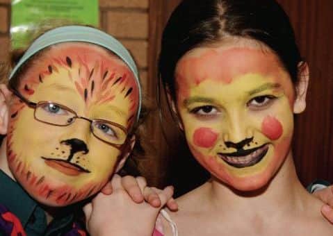 Face painting fun in February 2007.