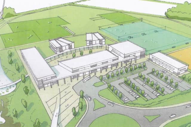 An artist's impression of how the new grammar school site may look. EMN-171102-222445001 EMN-171102-222445001