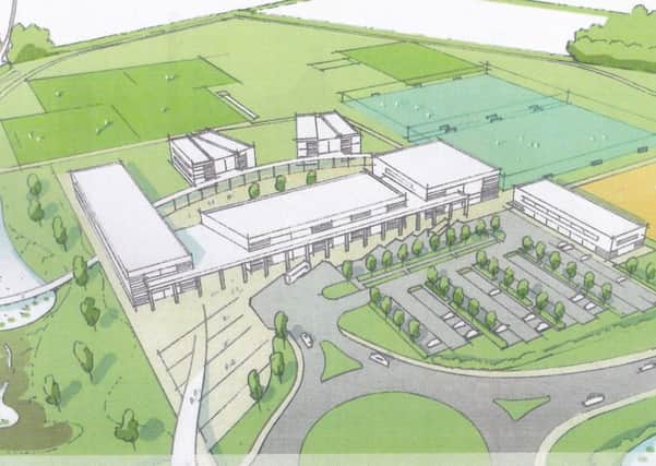 An artist's impression of how the new grammar school site may look. EMN-171102-222445001 EMN-171102-222445001