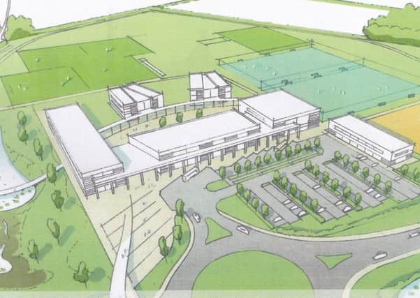 An artist's  impression of how the new grammar school site may look. EMN-171102-222445001 EMN-171102-222445001