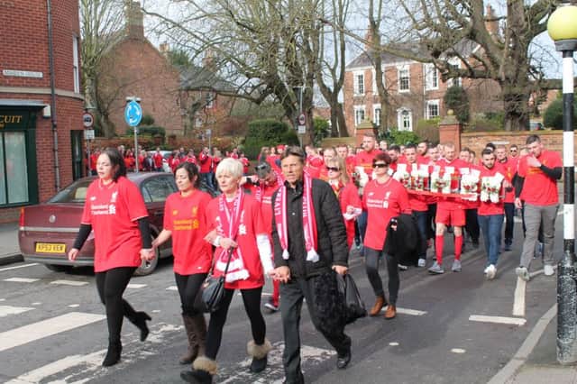 Hundreds of friends held a procession through Louth in memory of Richard Madge last month.