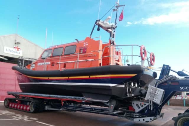 The new Shannon class Joel and April Grunnill lifeboat. ANL-170216-142819001
