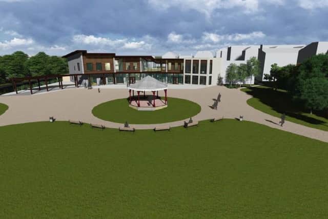 An artist's impression of the new £3.3m community hub for Skegness. ANL-170216-142126001