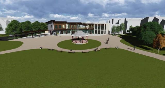 An artist's impression of the new Â£3.3m community hub for Skegness. ANL-170216-142126001