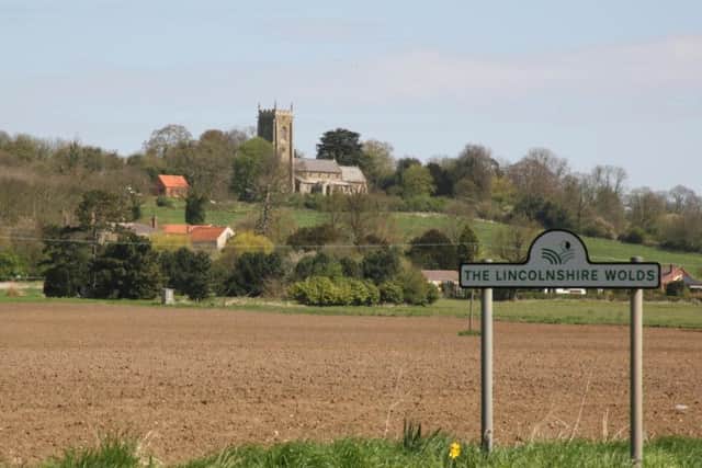Lincolnshire Wolds countryside.