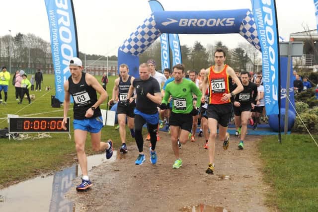 Start of the 2016 Sleaford Half Marathon and Fun Run at RAF Cranwell EMN-170227-114921002