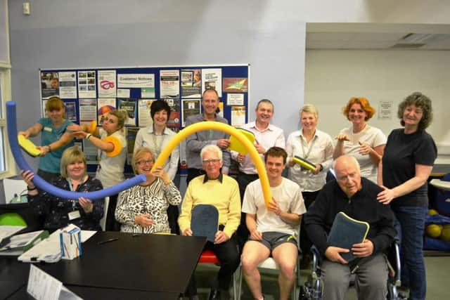 Dementia-friendly swimming sessions at Meridian Leisure Centre.