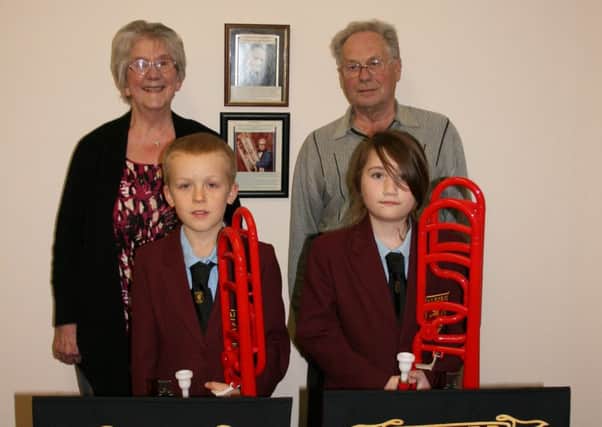 Band youngsters in Alford have benefitted from some new donations.