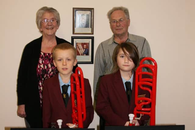 Band youngsters in Alford have benefitted from some new donations.