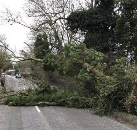 The A111 in Bilsby, Alford.