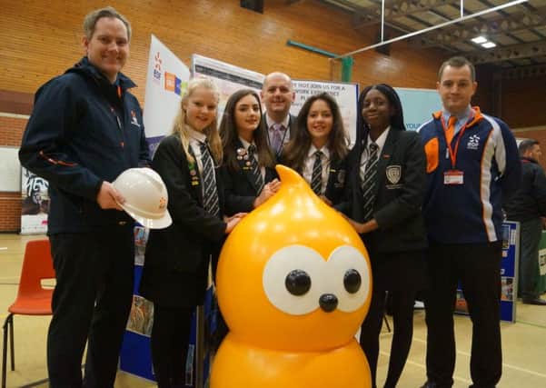 EDF was encouraging girls to get into engineering with their stand at the De Aston careers fair EMN-170603-141249001
