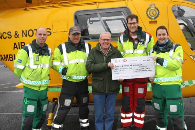 Lincolnshire Wolds Woodturning Association are supporting the Lincs & Notts Air Ambulance EMN-170603-132139001