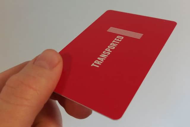 Transported's new loyalty card.