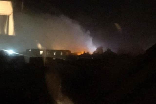 Scene of the fire in Heath Road, Skegness. ANL-170224-203209001