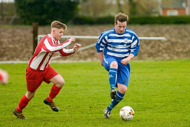 Action from Benington Reserves' win against Fishtoft Reserves. Photo: Nick Johnson.