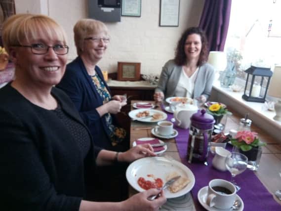 East Lindsey business woman at their pancake breakfast meeting at Caxton House guest house in Skegness. ANL-170228-132021001