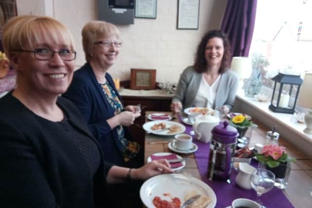 East Lindsey business woman at their pancake breakfast meeting at Caxton House guest house in Skegness. ANL-170228-132021001